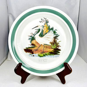 Portmeirion "Little Egret" Birds of Britain Large Dinner Plate 12 in. England